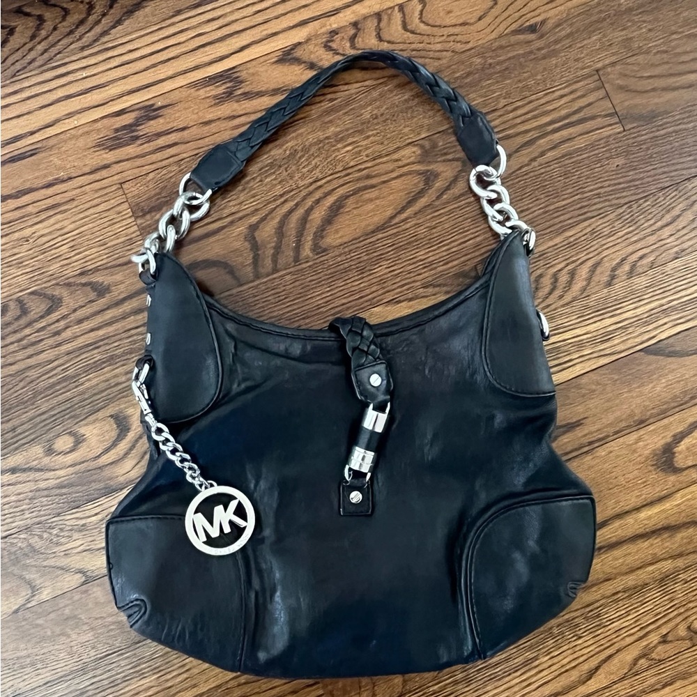 Black leather Michael Kors
